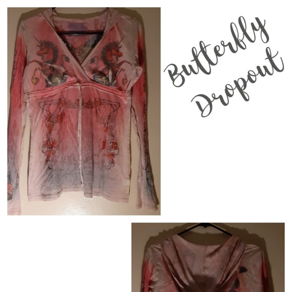 BUTTERFLY DROPOUT Top (hoodie)